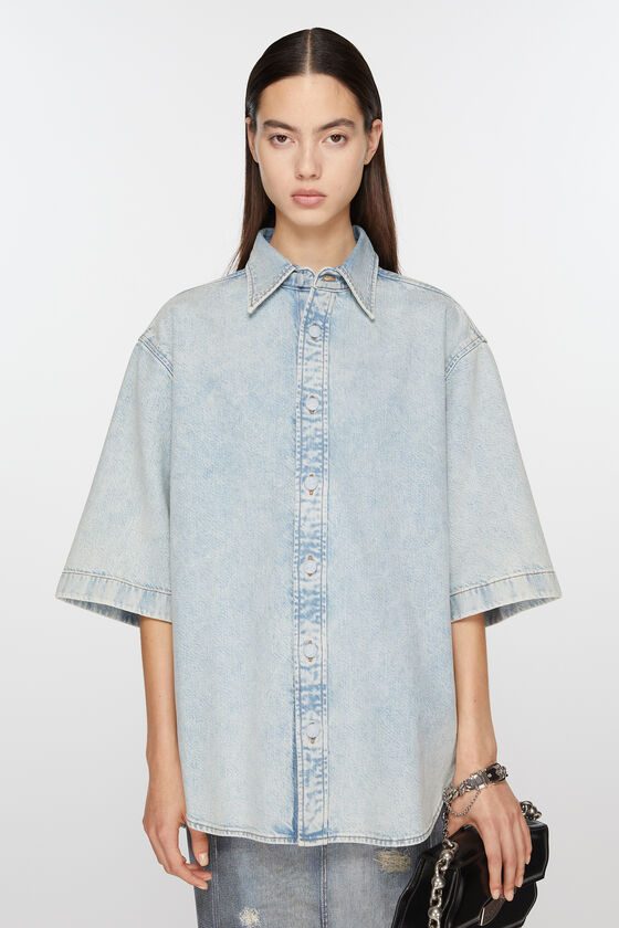 (image for) Expertly-Crafted Denim button-up shirt - Relaxed fit